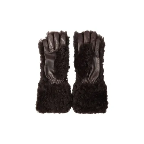 Bottega Veneta Gloves Unisex Dark Brown