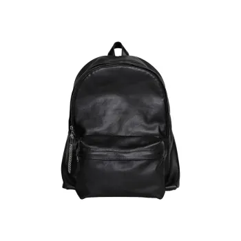 CELINE Cow Leather Backpack Medium Size Men's Black
