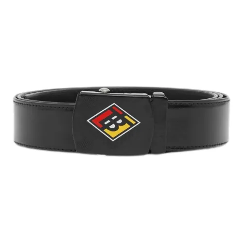 Burberry Leather Belts Unisex Black