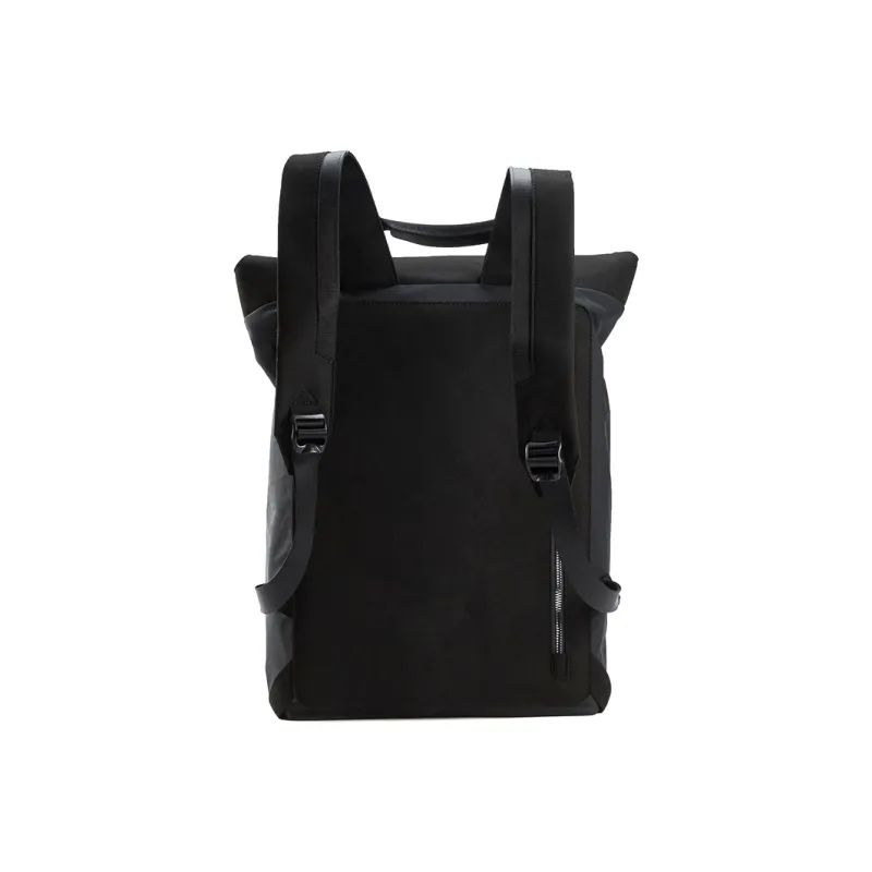 FILA Fabric Synthetic Leather Backpack Regular Men's Black-2