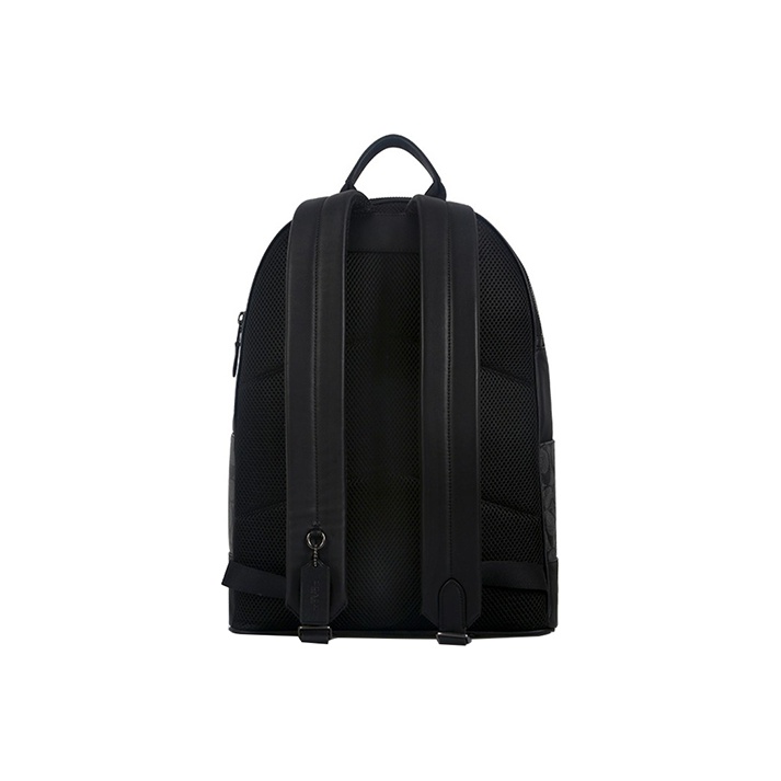 COACH West Backpack in Signature Canvas With Varsity Stripe