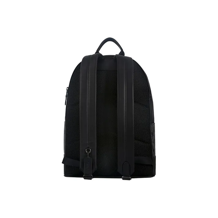 COACH West Backpack In Signature Canvas With Varsity Stripe-2