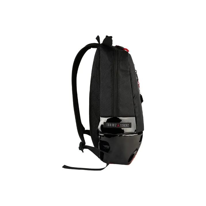 Jordan Polyurethane And Polyester Blend Basketball Bag Backpack Large Size Unisex Black Red-1