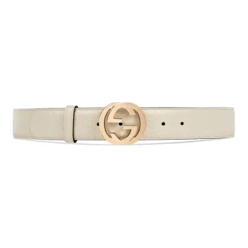 GUCCI Signature Double G Leather Belt Leather Belts Women's