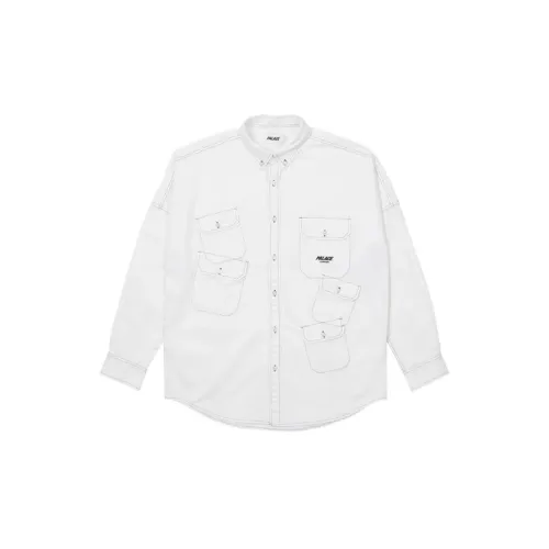 PALACE SS22 Multi Pocket Shirt White  Male Shirts