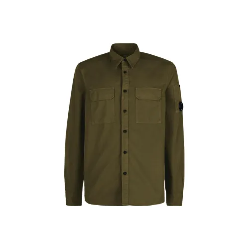 C.P.Company Shirts Men Olive Green