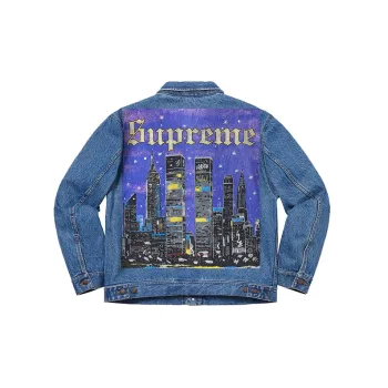 Supreme 100 Dollar Bill Trucker Jacket - POIZON