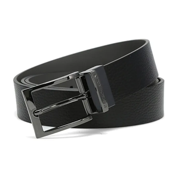 EMPORIO ARMANI Grained Leather Belt-3