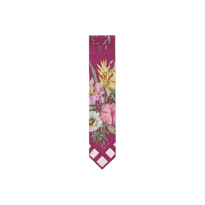 GUCCI Silk Scarves Unisex Purple-0