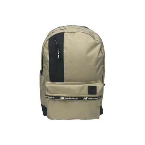 New Balance Artificial Leather Backpack Unisex Beige Yellow