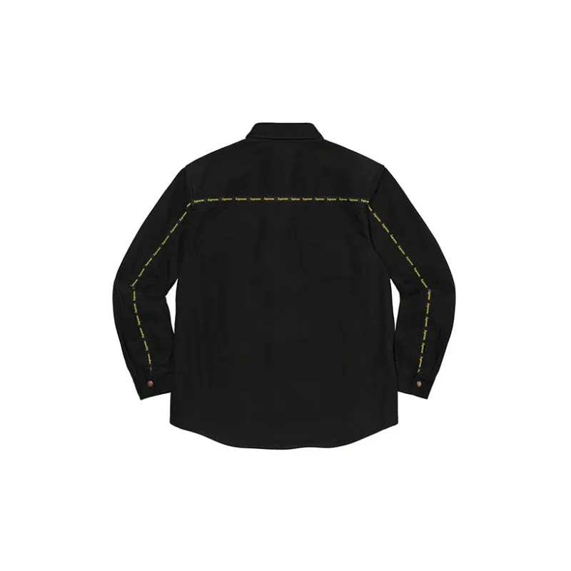 Supreme Logo Taping Work Shirt-7