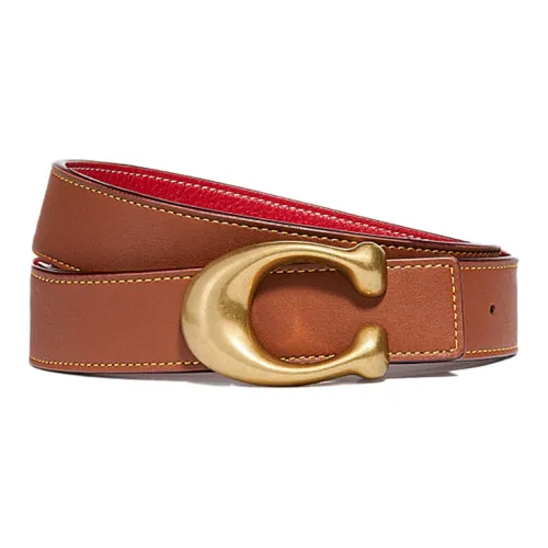 COACH Leather Belts Women's