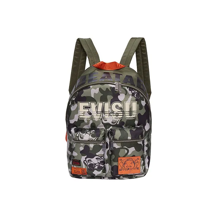 EVISU Fabric Backpack Unisex Camouflage-0