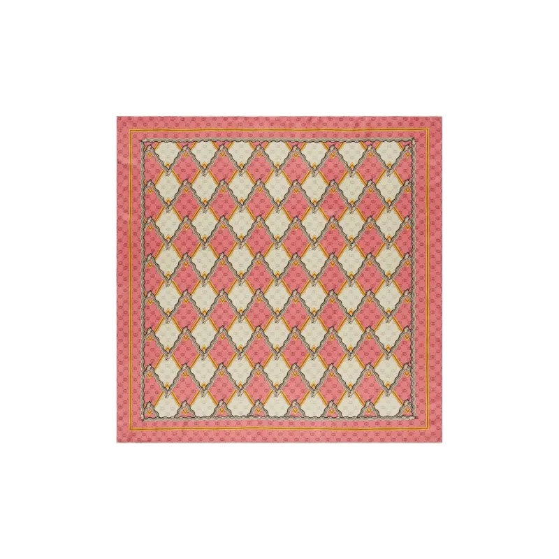 GUCCI 2000 2015 Gg Snake Silk Scarf Scarves-0