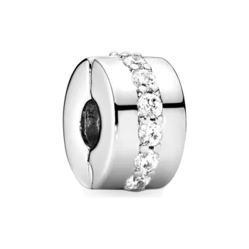 Pandora 925 Sterling Silver Fixed Clamp Women's