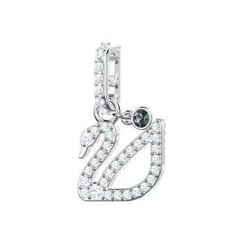 Swarovski Remix Collection Alloy Pendants Women's Silver