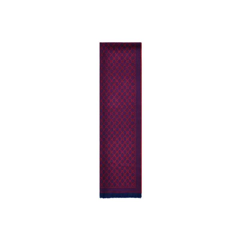 GUCCI Knit Scarves Unisex Purple-2
