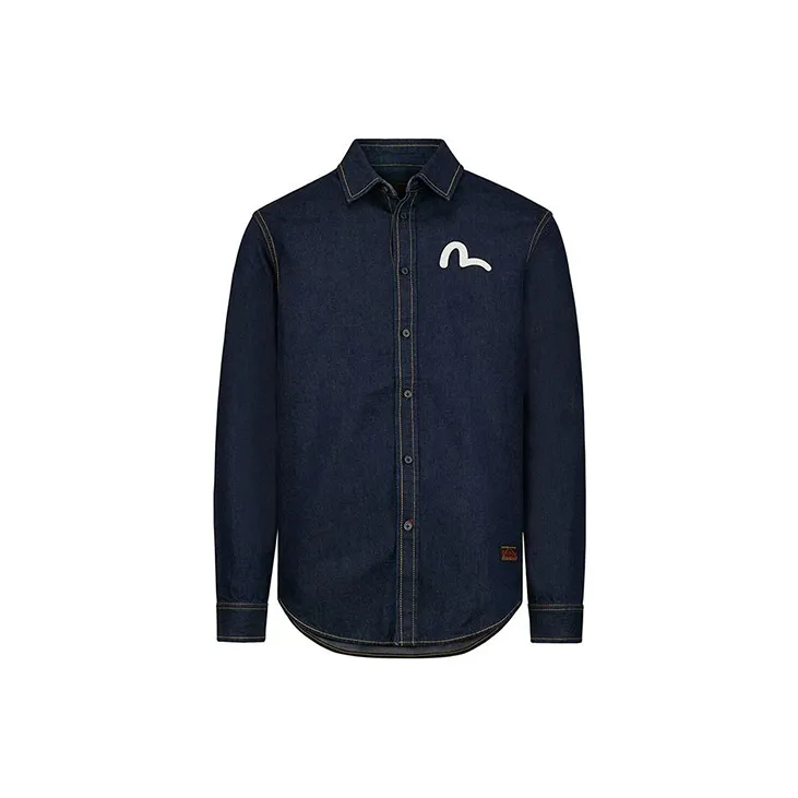 EVISU Shirts Men Denim Blue-1