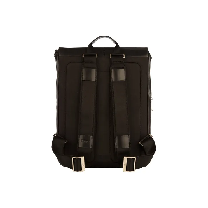KNOMO Cow Leather Backpack Unisex Black-2