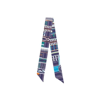 HERMES Silk Scarves Women's Indigo