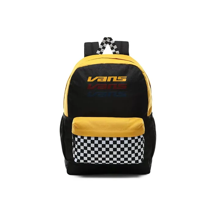 Vans Nylon Canvas Backpack Regular Unisex Black/Yellow-0