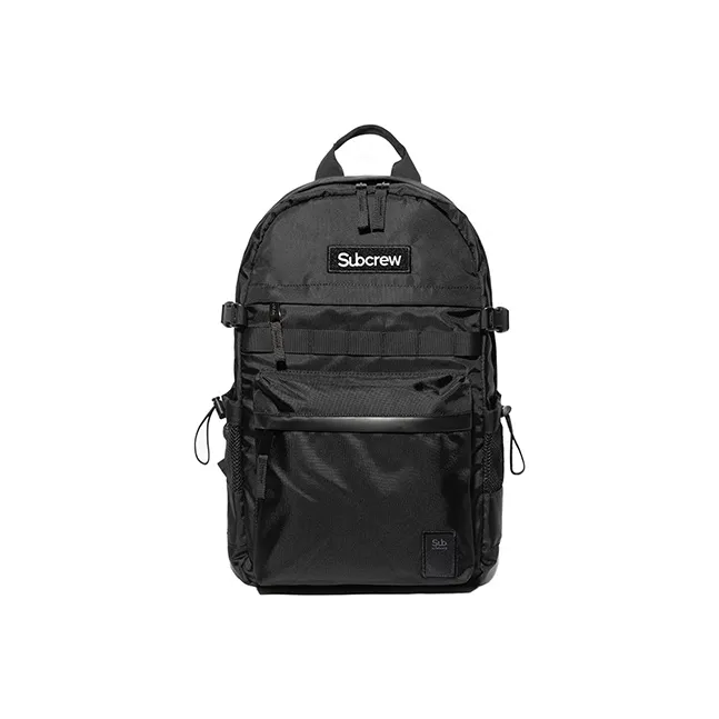 Subcrew Polyester Backpack Unisex Black-0
