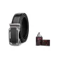 Black Strap with Matte Silver-Tone Buckle+Premium Box