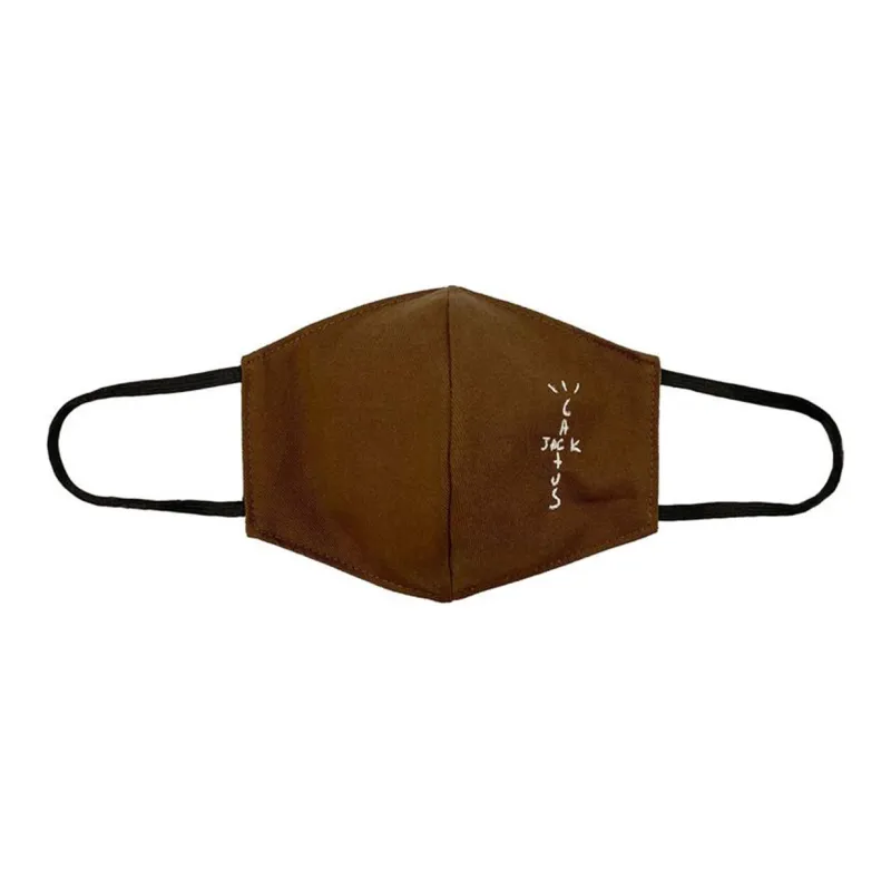 Travis Scott Face Masks Unisex Brown-0