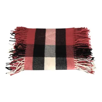Burberry Knit Scarves Women's Red Plaid