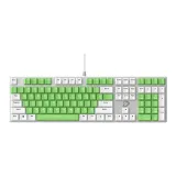 Mechanical Engineer Alloy, Green White, Single-Color Lighting 108 Keys