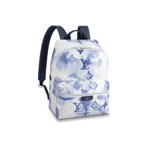 LOUIS VUITTON Discovery Backpack PM Monogram Watercolor Blue