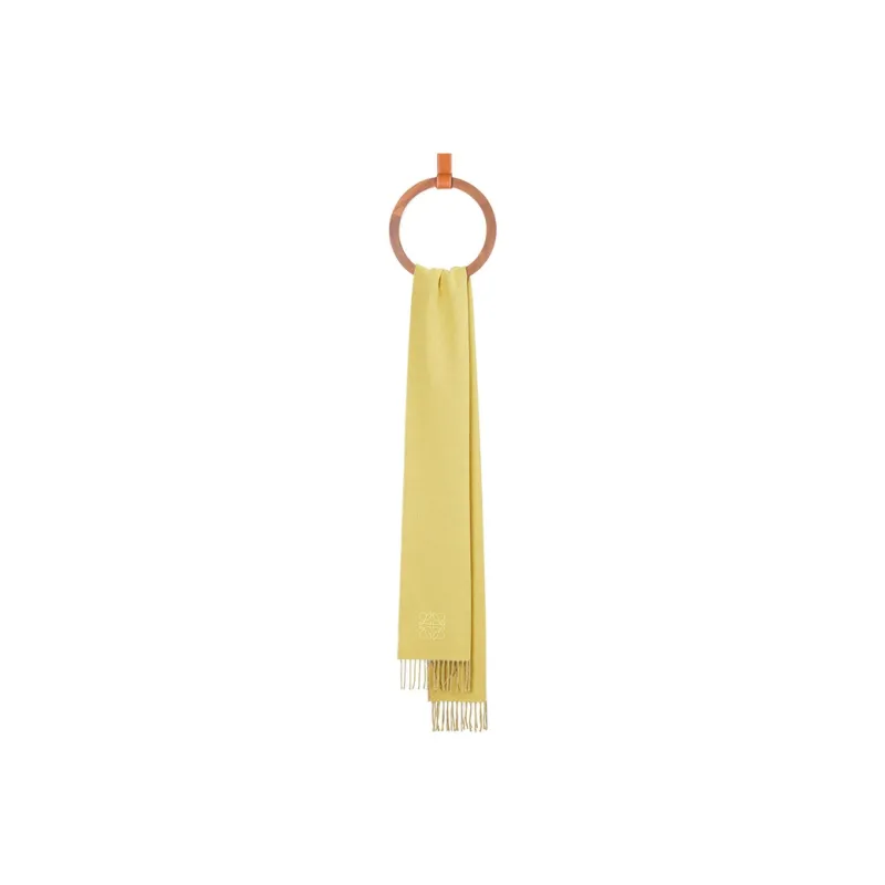 LOEWE Knit Scarves Women's Yellow/Beige-1