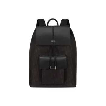 DIOR Nylon Fabric Backpack Men's Black