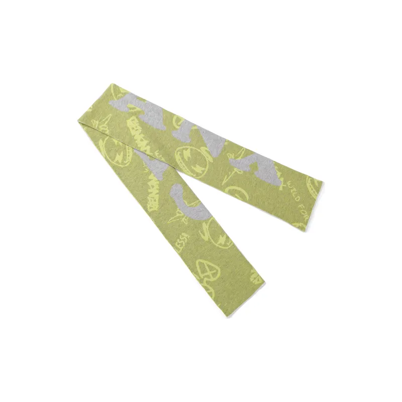 GENANX Knit Scarves Unisex White-2