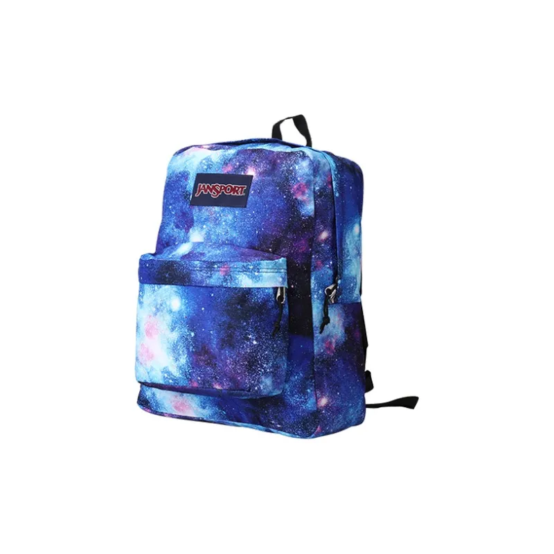 JanSport Polyester Backpack Students Backpack Medium Size Unisex Blue Starry Sky-1