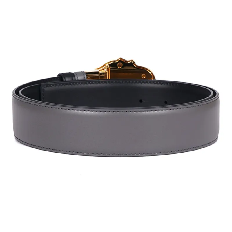 VERSACE La Medusa Reversible Leather Belt-3