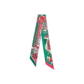 HERMES Silk Scarves Women's Mint Green