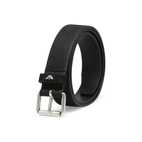 EMPORIO ARMANI Leather Belts Men Black-1