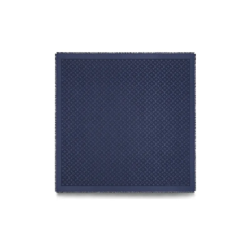 LOUIS VUITTON Monogram Shawls Women's Midnight Blue-2