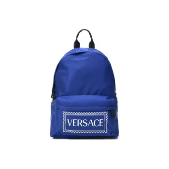 VERSACE Fabric Backpack Regular Men's Blue