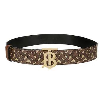 Burberry Monogrammed Logo Buckled Belt
