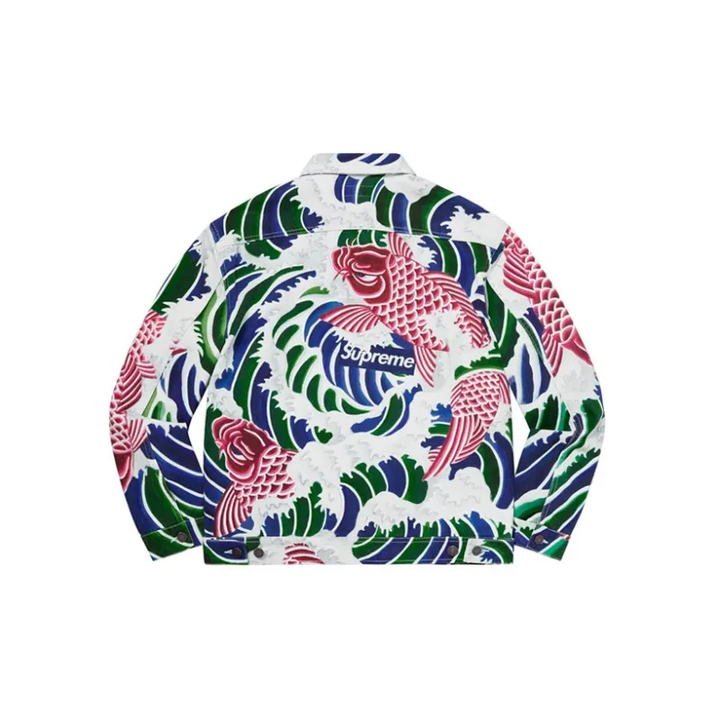 Supreme Waves Work Jacket Multicolor S - POIZON 