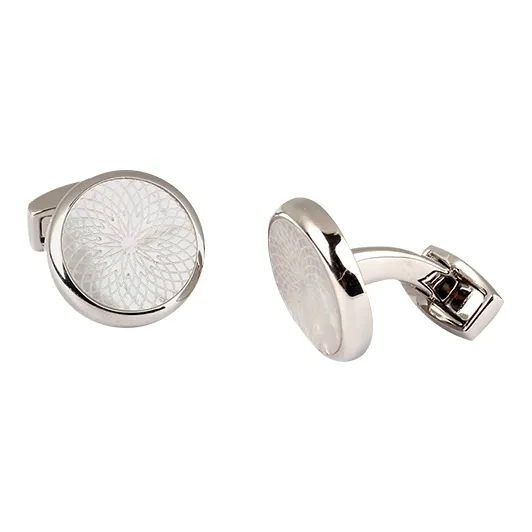 MUSTKOO Cufflinks Unisex Mother Of Pearl-2
