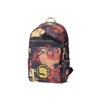 LiNing Polyester Backpack Regular Unisex Orange Red Multicolor