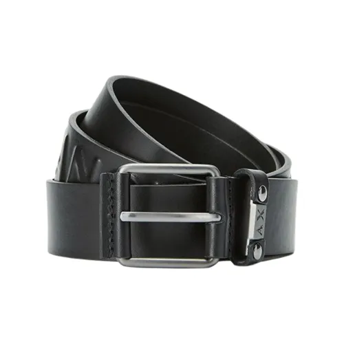 ARMANI EXCHANGE Leather Belts Men Black