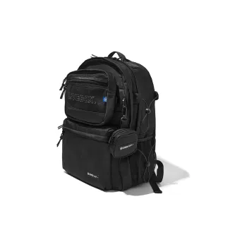 LIVEBOX EN DIRECT Nylon Fabric Backpack Unisex Black
