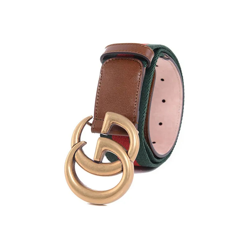 GUCCI Web Belt Double G Buckle 1.5 Width-1