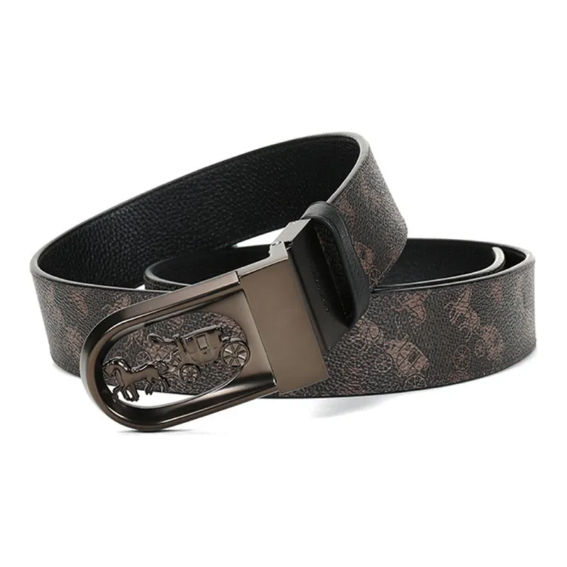 COACH Leather Belts Men-3