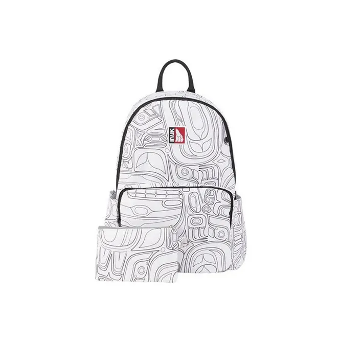 INUK Polyester Travel Bag Backpack Regular Unisex White-6