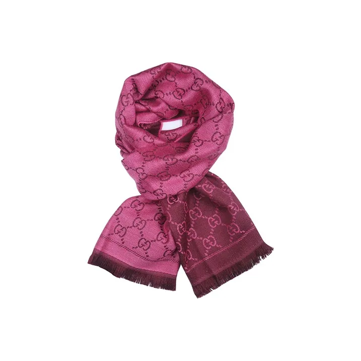 GUCCI Knit Scarves Women's Rose Red-1